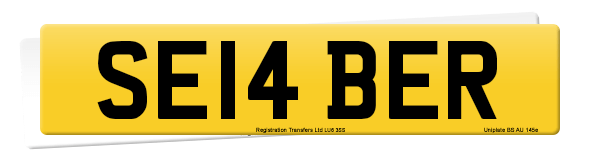 Registration number SE14 BER